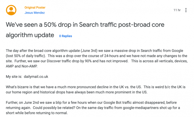 DailyMail traffic dropped by 50%