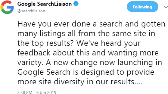 Google Diversity update