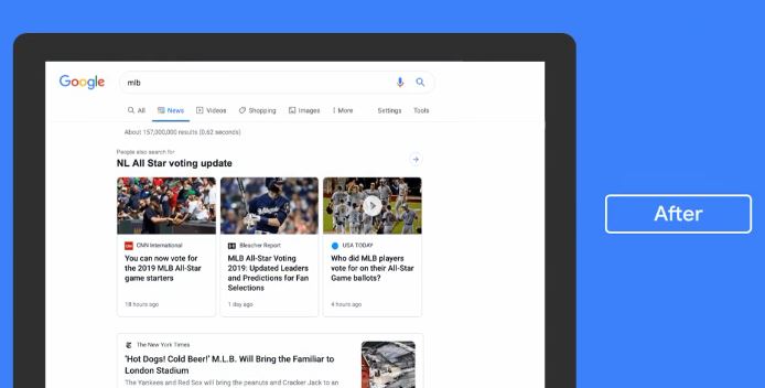 Google News new design