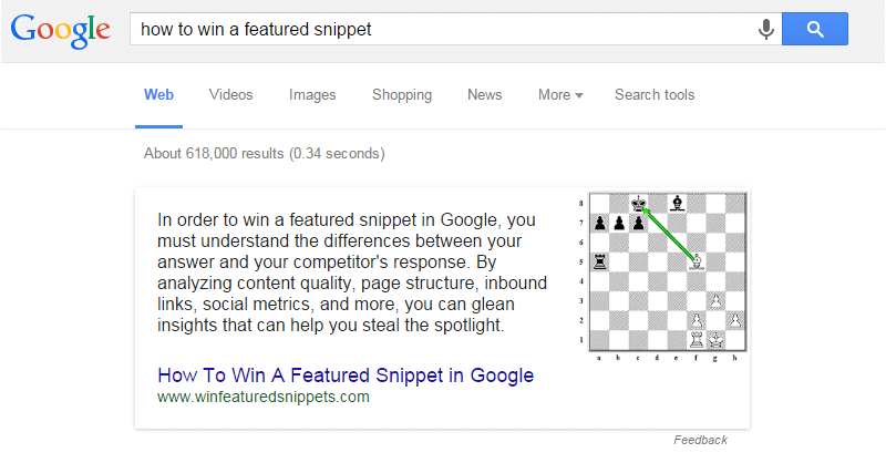 google snippets