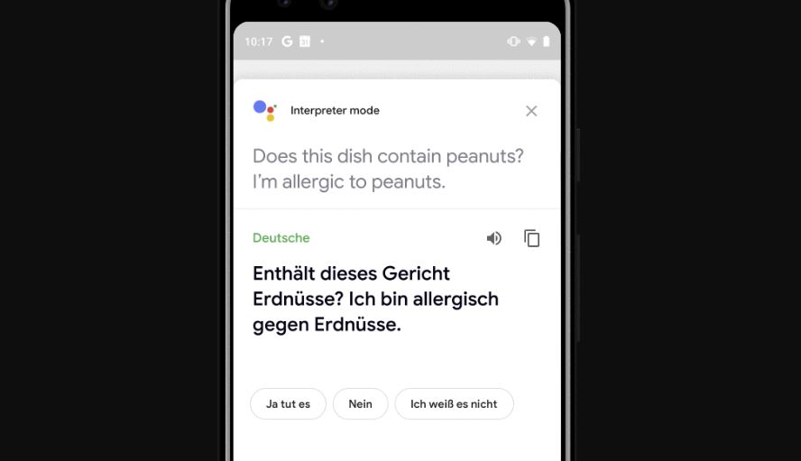 Google Assistant Interpreter mode