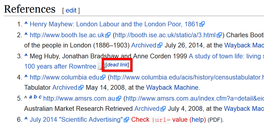 Wikipedia links