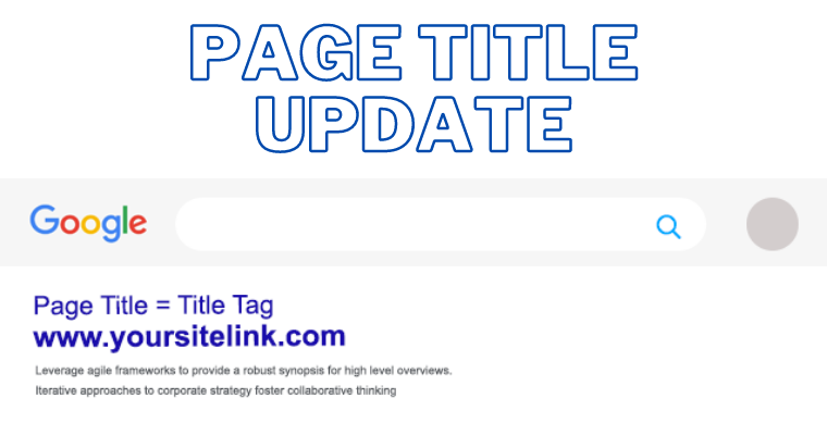 Page title update