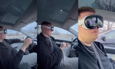Apple Vision Pro while driving
