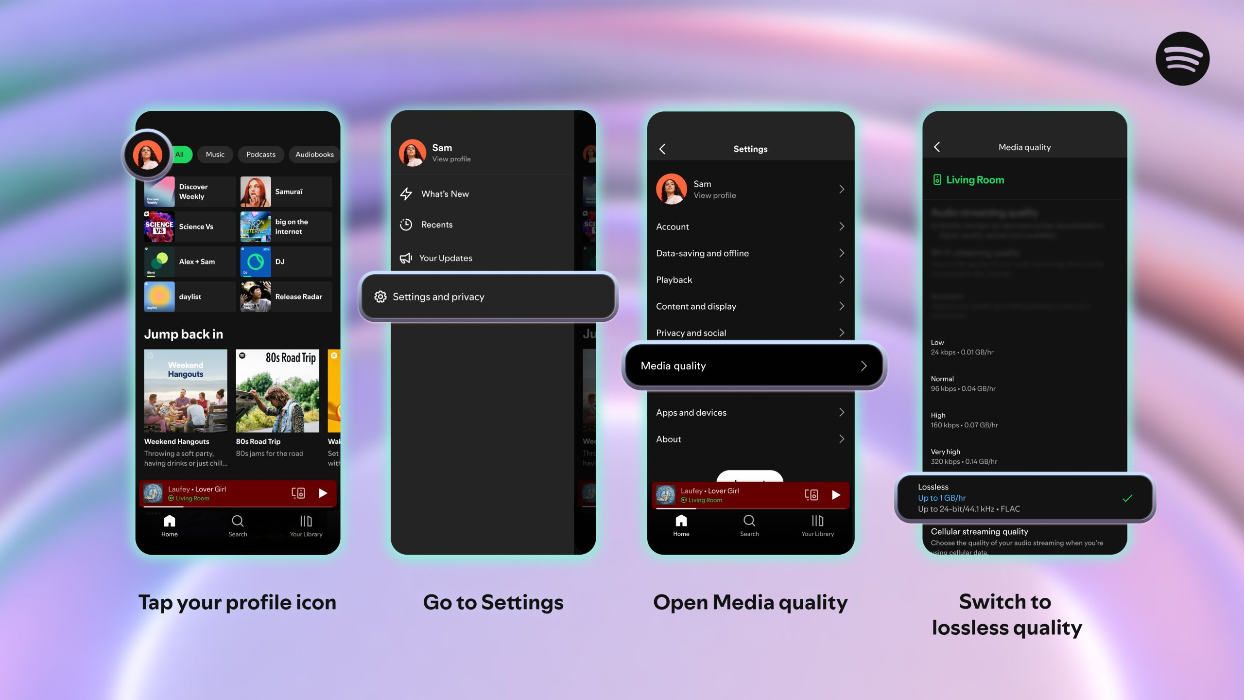 Spotify lossless streaming